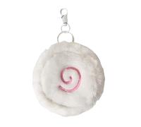 Cartoon Fish Cake Keychain Bag Soft Plush Portable Organized for Essential Stylish Decoration Women Girls Cute Travel Coin Wallet