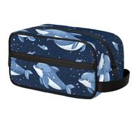 Cartoon Fish Pattern Travel Toiletry Bag for Men ,Animals Fish Hanging Dopp Kit - Waterproof Shaving Bag Bathroom Bags Wash Bag for Toiletries Accessories, Color14, 10.5"L x 4.4"W x 5.3"H