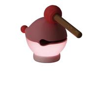 Cartoon Fish Percussion Tap Control Night Light, Rechargeable Dimmable Soft Warm Stress Relief Blessing Lamp with Mini Wooden Mallet for Bedroom Sleep Desktop Novelty Gift Decor-2