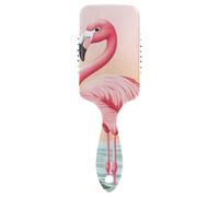 Cartoon Flamingo A River friendly curly hair brush Designed massage brush for thin hair with Ergonomic handle cepillo para cabello