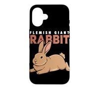 Cartoon Flemish Giant Rabbit Animal Lover Cute Rabbits Case for iPhone 16