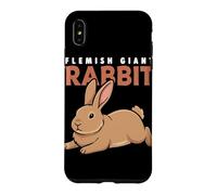Cartoon Flemish Giant Rabbit Animal Lover Cute Rabbits Case for iPhone XS Max