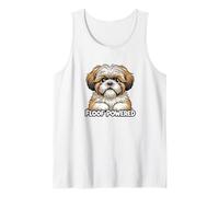 Cartoon Floof Shih Tzu Portrait Tank Top