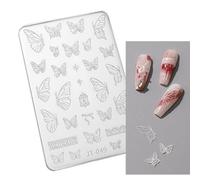 Cartoon Flower Nail Art Mold Earrings Silicone Jewelry Casting Tool UV Epoxy Resin Molds for Manicurists Nail Studio Supply