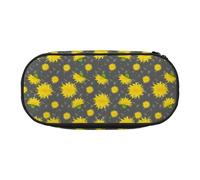 Cartoon Flower of Dandelion Pattern,Small Pencil Case Large Capacity Pencil Pouch Office Stationery Organizer