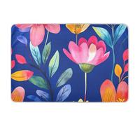 Cartoon Flowers Blue Extra Large Resuable Baby Bed Pad Water Resistant Diaper Changing Pad Portable Pad Liner for Baby Boys Girls 52" L x 34" W