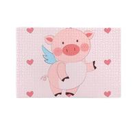 Cartoon Flying Pig Adult Wooden Jigsaw Puzzle 1000 Pieces for The Perfect Visual Feast! 1000pcs