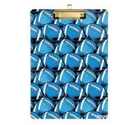 Cartoon Football Design Plastic Clip Boards Hard Board for Homework Pediatric Tabla para escribir Size 9 x 12