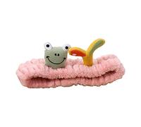 Cartoon for Frog Pattern Hairband Soft Personality Headband Elastic Headwrap for Washing Face Makeup Tool