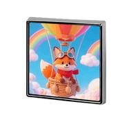 Cartoon Fox Lapel Pin Fashion Brooch Pin Cute Button Badges Square Button Pins Enamel Pins Metal Pinback for Hat Shirt Clothing Bags Decoration