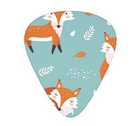 Cartoon Fox Pattern Guitar Pick 12 Picks Fashion Personalized Bass Pick Durable Electric Guitar Plectrums Instrument Accessories