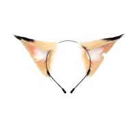 Cartoon Foxes Ear Shape Hair Hoop Plush Carnivals Party Headpiece Colorful Hairband Cosplay Party Tails Props Unisex And Tail Set Dogs Wolf Foxes And Costume For Kid And Set Cosplay Equipments