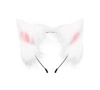 Cartoon Foxes Ear Shape Hair Hoop With Tail Set Performances Hair Holder Cosplay Party Headwear For Teenagers Woman Plush Headbands For Woman Washing Face Plush Headbands Spa Professional Headband