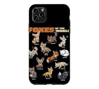 Cartoon Foxes Of The World Breeds Animals Lover Cute Fox Case for iPhone 11 Pro Max