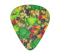 Cartoon Frog* Guitar Picks Pack Of 12,Comfortable Feel, Smooth Edges, Abrasion,Suitable For Guitar, Ukulele, Etc.