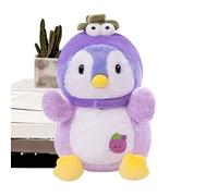 Cartoon Fruit Penguin Plush Toy, Super Soft Cuddly Animal Doll for Children Adults and Collectors, Penguin Companion Pillow for Sleeping Reading Relaxing Home Bedroom or Study Room Decor