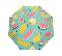 Cartoon Fruit Summer Pattern Umbrella Automatic Folding Men Women Travel Umbrellas Auto Open Close Sun Blocking Windproof