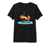 Cartoon Fuchs Macht SUP Yoga Premium T-Shirt