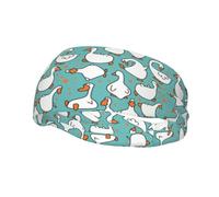Cartoon Funny Goose Print Sport Headbands Breathable Sweatband for Workout Jogging Basketball