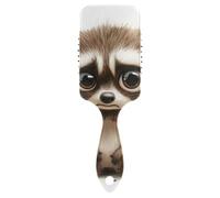 Cartoon Funny Raccoon Sorrow friendly hair brush for blow drying Designed massage brush for thinning hair with Ergonomic handle cepillo anti frizz para cabello