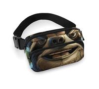 Cartoon Funny Sloth Fanny Pack for Women Men Waist Bag Belt Bag Adjustable Casual Bag for Travel Sports Hiking, white, 7.9x5.1inches