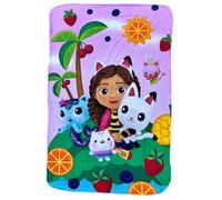 CARTOON Gabby's Dollhouse Kids Plaid 100 x 150cm Fleece Blanket 100% Soft Polyester 210gsm