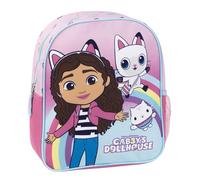 CARTOON Gabby's Dollhouse Nursery Backpack School Bag Walking Accessory for Children 29 cm, pink, 25 x 10 x 29 h cm