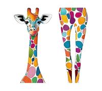 Cartoon Geometric Color Giraffe Decorative Wall Stickers Let Your Home Into A Colorful Accompany Children Happy Growth Do Not Hesitate! (White, 29x56.5cm)