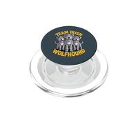 Cartoon Giant Sighthound Pet Dog Breed Team Irish Wolfhound PopSockets PopGrip for MagSafe
