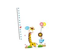 Cartoon Giraffe Height PVC Wall Sticker Removable Decal Dlx6014a