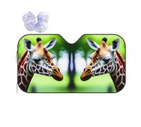 Cartoon Giraffe Printing Windshield Sun Shade Foldable Car Sunshades Reflect Sun Heat Protect Your Car,Standard Size