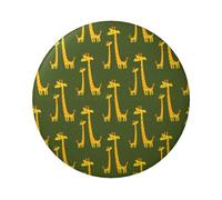 Cartoon Giraffe Round Badge - Durable Tin Plate Design With Full Front Print, Perfect For Custom Gifts And Apparel Decoration