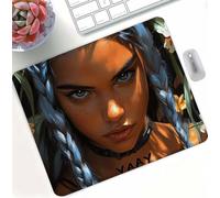 Cartoon Girls(3) Gaming Mouse Pad, High Precision Smooth Surface with Anti-Fray Stitched Edges, Professional Mouse Mat for PC Gaming, Non-Slip Rubber Base, Water Resistant MousePad 30 x 25 cm d0d-54