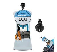 Cartoon Golf Club Covers - PU Leather Driver Headcover, Cute Fairway Wooden Covers | Universal Soft for Outdoor Lessons, Play Practice, Travel, Men