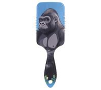 Cartoon Gorilla Royal Blue antistatic hair detangler brush Designed scalp massage for All Hair Types with Ergonomic handle cepillo para pelo rizado