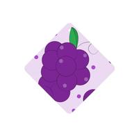 cartoon grapes Car air freshener, 4-pack, lightweight, hanging type, for car interior decoration.
