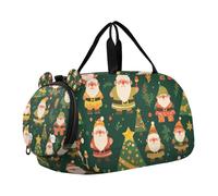 Cartoon Green Dwarf Boy's Gym Duffel Bag with Shoes Compartment Large Capacity Kids Overnight Duffel Bag for Travel, Sports, Duffel, Weekender