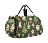 Cartoon Green Dwarf Kids Cute Gym Bag with Shoes Compartment Multifunctional Gymnastics Sports Bag for School Practice, Sports, Travel