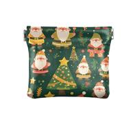 Cartoon Green Dwarf Women's Small Leather Coin Purse Convenient Mini Purse Wallet for Women Girls