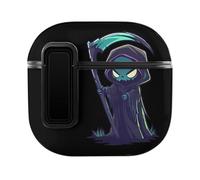 Cartoon Grim Reaper Funny Headphone Cases Compatible with AirPods 4 Hard PC Protective Cover with Secure Buckle