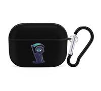 Cartoon Grim Reaper Funny Headphone Cases Compatible with AirPods Pro Hard PC Protective Cover with Keychain
