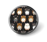 Cartoon Guinea Pigs Brooch Pins for Women Men Cute Badge Lapel Pins for Backpack Dress Accessories