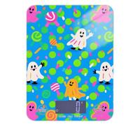 Cartoon Halloween Ghosts Waterproof Diet Scales Digital Weight for Food 11lb/0.18oz, 5kg/5g gram Weight Scale with 4 Unit for Cooking Baking Meal Prep (Batteries not Included)