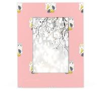 Cartoon Hamster 5x7 Wooden Picture Frame Fits Display 16.7 x 11.6 cm Photo, Cute Hamster Picture Frame for Home Decor Personalitie Frame Gifts