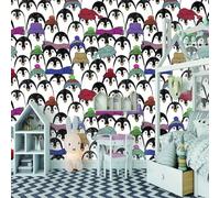 Cartoon Hand Drawn Colourful Animal Penguin 3D Wallpaper Luxury Home Dining Decor Paste Sofa Living Room The Wall for Bedroom Mural-300cm×210cm