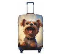 Cartoon Happy Cute Puppy Travel Luggage Covers - Elasticity Suitcase Covers Protector for Luggage 18-32 Inch