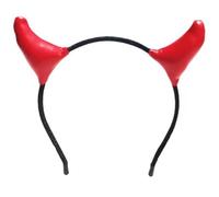 Cartoon Headbands Black Devil Cool Hair Hoop Feather Horn Stage Hairband