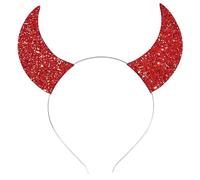 Cartoon Headbands Black Devil Cool Hair Hoop Feather Horn Stage Hairband
