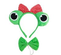 Cartoon Headbands Frog Hair Hoop Bowtie Skirt Halloween Hairband Princess Headwear Set