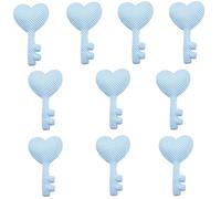 Cartoon Heart Key Patches Padded Appliques Handmade Hair Accessories Lovely Hair Barrettes